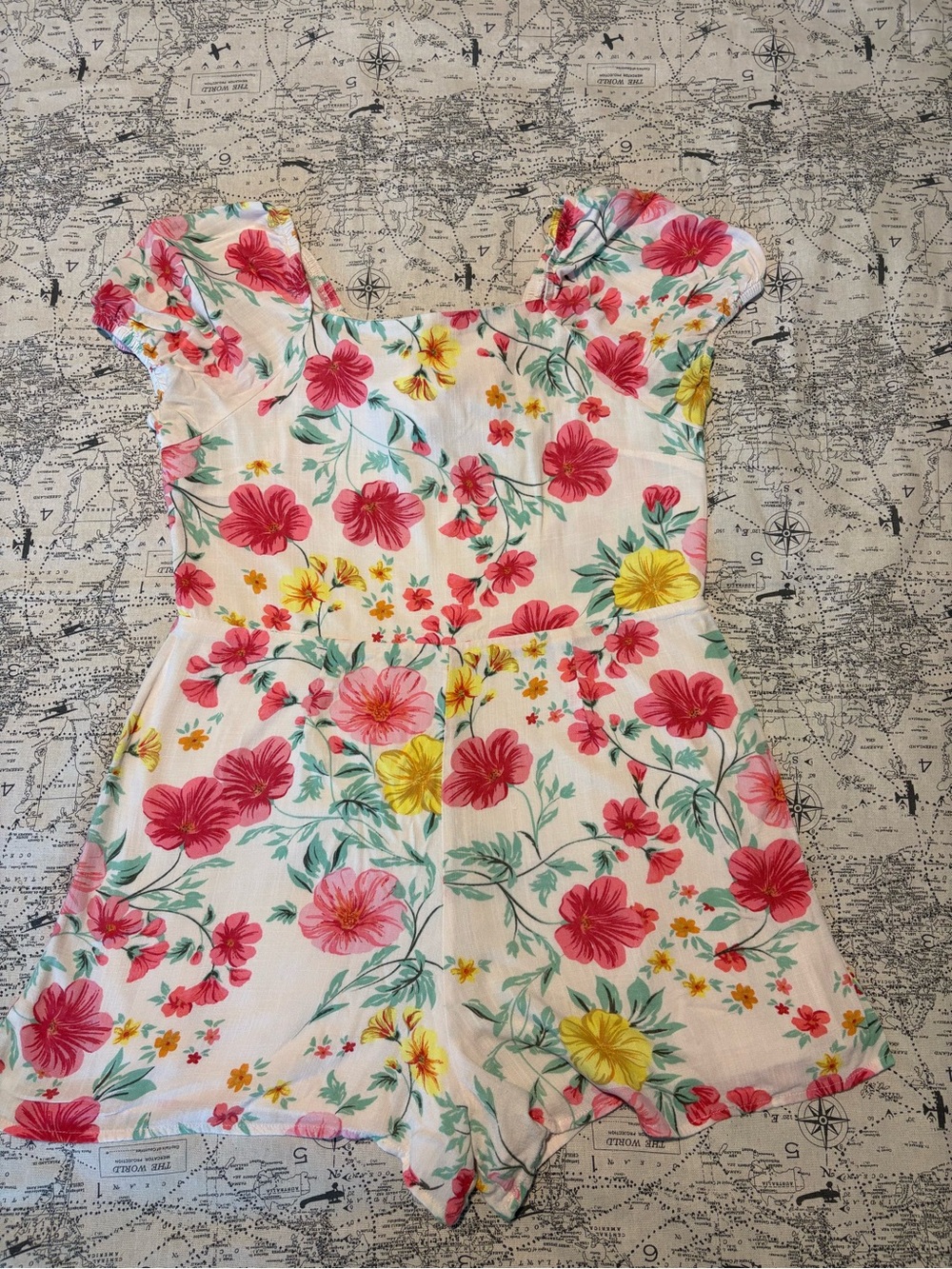 GB Girls Floral Dress in Pink & Green